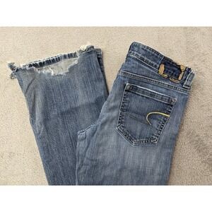 American Eagle Boyfriend Jeans Women's Size 8 Reg Flare Leg Denim
